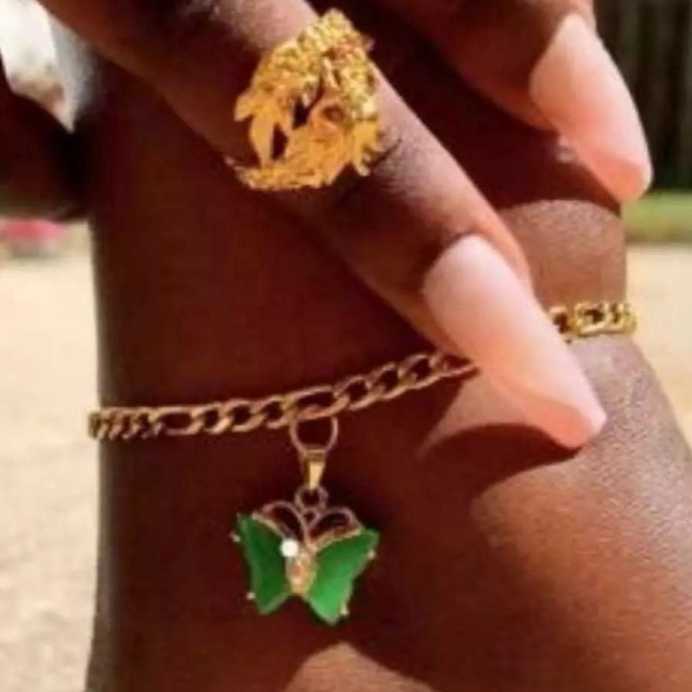 Butterfly anklet - Picture 4 of 4